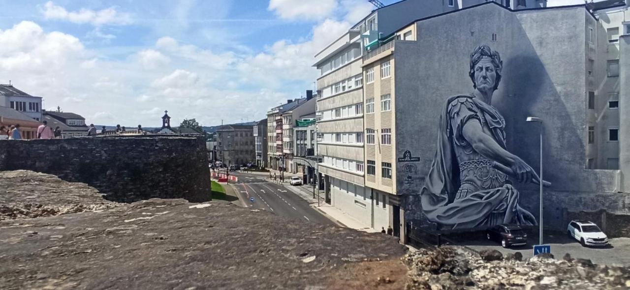 Adarve, Con Parking Y Vistas A La Muralla Lugo Εξωτερικό φωτογραφία